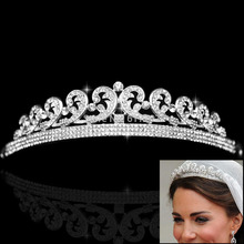 2014 New Free Shipping Queen Rhinestone Bridal Wedding Hair Jewelry for Women Hair Crown Tiara Hair Accessories Wedding Jewelry