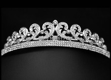 2014 New Classic Queen Rhinestone Crystal Crown Tiara Bridal Wedding Hair Jewelry Wedding Hair Accessories HG002