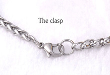 Spring 2014 high quality vintage 316L stainless steel silver chain necklaces jewelry for men and women