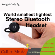 Wholesale Price Wireless Stereo Bluetooth Headset Earphone Super Mini General Mobile Phone Computer Headphones Free Shipping