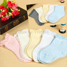 Fashion Cute Sweet Princess Lace Cotton Socks For Baby Girls 2015 Spring Summer Children Short Socks