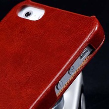 For iPhone 4S Case Luxury Crazy Horse Pattern PU Leather Mobile Phone Case For Apple iPhone