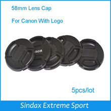 Camera Accessories Snap-on Front 18-55 digital camera lens cover 450D 500D 550D 600D 58mm cover lens cap for canon with LOGO