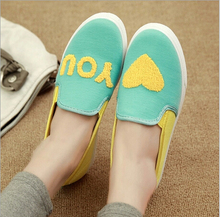 2014 Spring Summer Autumn Women Shoes Casual Canvas Flats Comfort Anti skid Shoes Special Design Girls