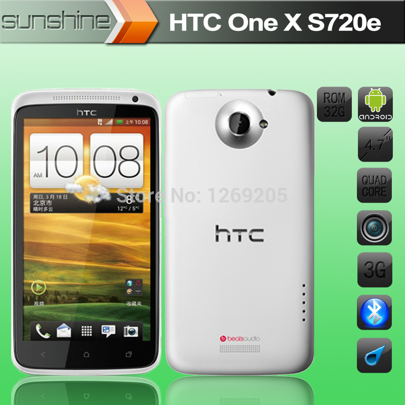 Original HTC One X S720e Mobile Phone 4 7 Quad Core 1G RAM 32GB ROM Refurbished