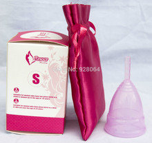 new 3 color S L size for pick Medical Grade Silicone Menstrual Cup for women Feminine