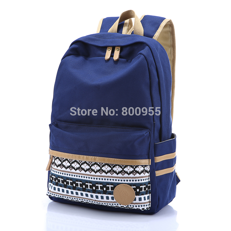 New Preppy Style Men Women Canvas Backpack Student Rucksack Casual Travel Backpack Old School Big Capacity