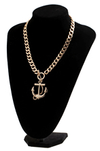 Wholesale promotion fashion necklaces for women 2014 long chain collar big anchor necklace women jewelry bijouterie accessories