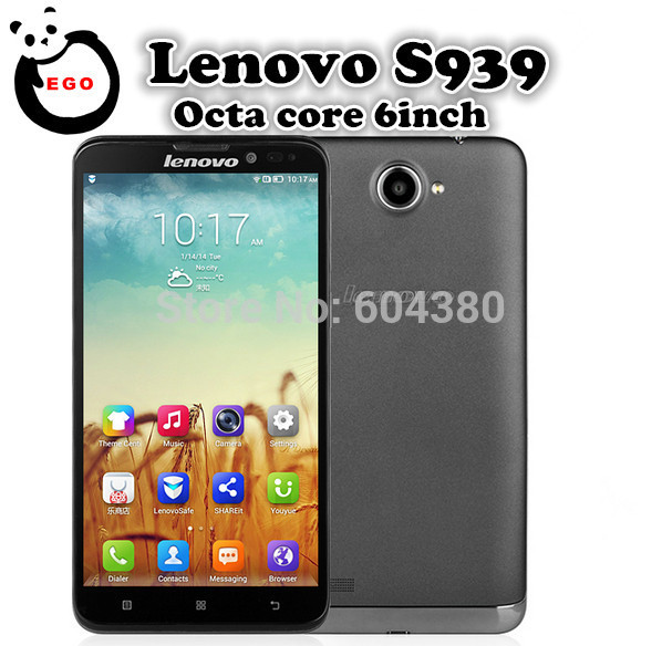 Original Lenovo S939 MTK6592 Octa Core Phone 6 0 Inch WCDMA 1GB RAM 8GB ROM Dual