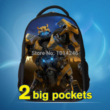 Transformers School Bags Cartoon Polyester Bag Boys Backpacks mochila escolar menino 2014 new cartoon mochila for