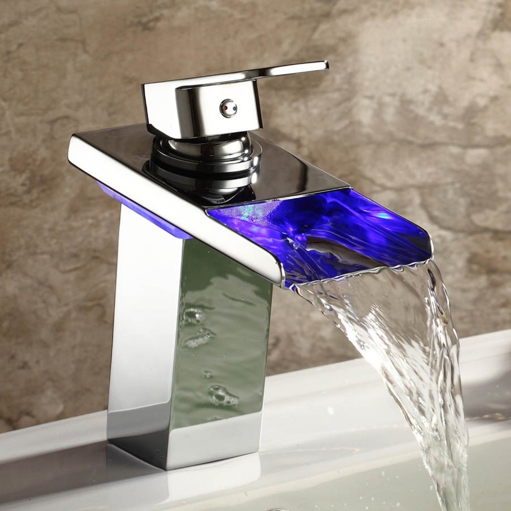 Brand grifo robinet torneira levou brass single handle widespread waterfall font b bathroom b font font.jpg