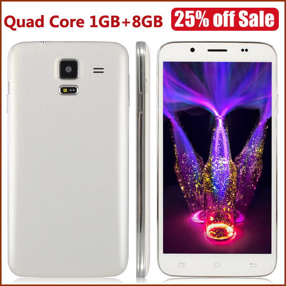 25 OFF Hot 5 5 Screen Android 4 4 2 MTK6582 Quad Core 1GB 8GB 8MP