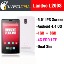 In Stock New Original Landvo L200 G 4G FDD LTE Android 4.4 MTK6582 Quad Core Smart Mobile Phone 5.0” IPS Screen 5MP 1GB 4GB GPS
