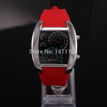 Hot Sale Promotion Fashion Car Meter Dial Sports LED Digital Watches Women Men Watch Free Shipping