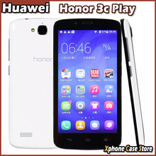 3G Original 5.0 inch Huawei Honor 3C Play+3C RAM 1GB+ROM 16GB Android 4.2 MTK6582 Quad Core 1.3GHz Phones Dual SIM WCDMA & GSM