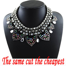 Sale fashion necklace set multi layer crystal 2015 za necklaces for women fashion Jewelry chain Statement
