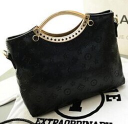 2014 fashion latest high quality pu leather lady hand bag emboss pattern women handbag brand designer