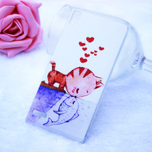 Hot Selling Huawei Ascend P6 Case Cover Colored Paiting Case Huawei P6 Ascend Case Free Shipping