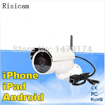 Risicam CMOS Sensor 720P Support TF Cards P2P IP Camera Support iPhone iPad Android smartphone Security