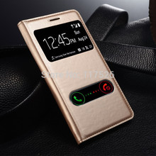 View Open Window PU Leather Back Cover Battery Housing Flip Case for Samsung Galaxy S3 SIII
