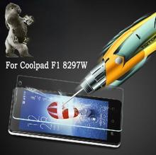 2014 new Retail Ultra-thin 2.5D Premium Tempered Glass Anti-shatter Screen Protector Films For Coolpad F1 8297W