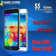 Waterproof MTK6592 S5 I9600 Phone Octa Core Ram 2GB Rom 32GB 1.7GHz Android 4.4.2 OS 5.1″ 1920*1080 IPS 16MP