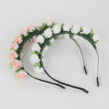 1pc High Quality Headwear Flower Boho Floral Garland Festival Wedding Bridal Hairband Wedding Prom Hair accessories