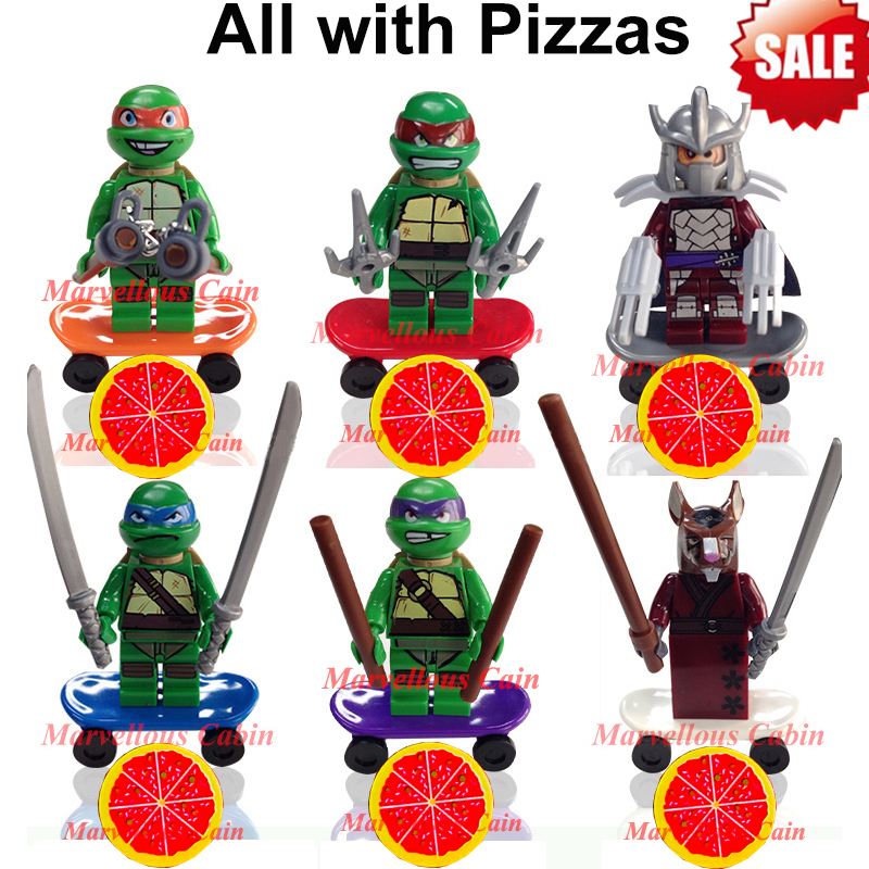 Купить 6pcs/много черепашки-ниндзя черепахи tmnt минифигурок ...