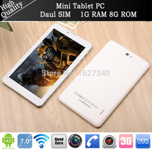 new arrival 7″ Mini Tablet pc Andriod 4.2 Quad Core 3G Phone call Dual SIM 1G RAM 8G ROM wifi buletooth Ultra Slim Mid computer