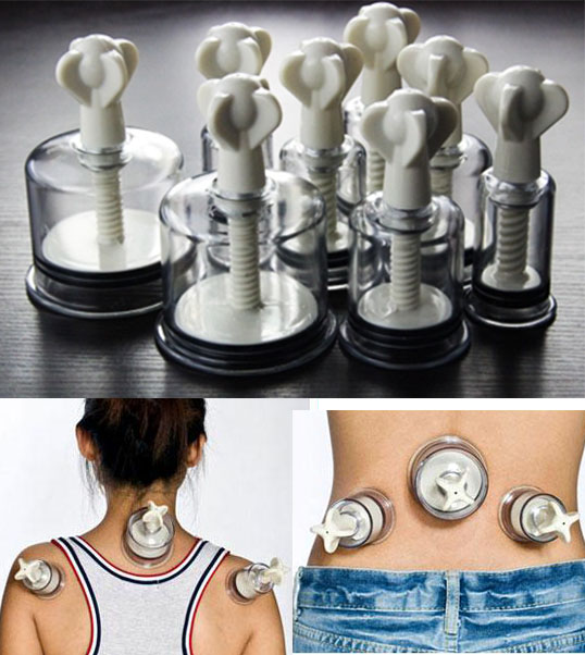 Medical Chinese cupping therapy hand turn Vacuum cupping Health care Supplies Body Cupping Massage Magnets 8