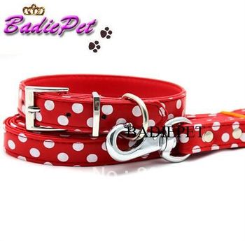 Free Shipping!Polka Dot Dog Collar&Leash(Pls note:collars and leashes ... Free Shipping!Polka Dot Dog Collar&Leash(Pls note:collars and leashes ...