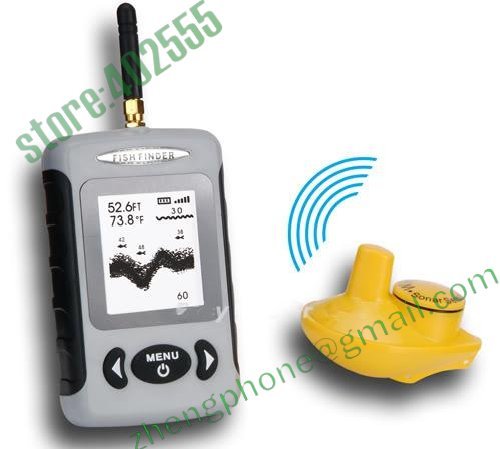 Inventor sem fio dos peixes com o sensor do Sonar com exposi&ccedil;&atilde;o FFW718 de 2.8 polegadas