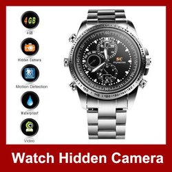 Wrist Watch With Sports Mini Camera DV DVR Motion Detector 4GB Watch Camera CCTV Camera Free Shipping(Hong Kong)