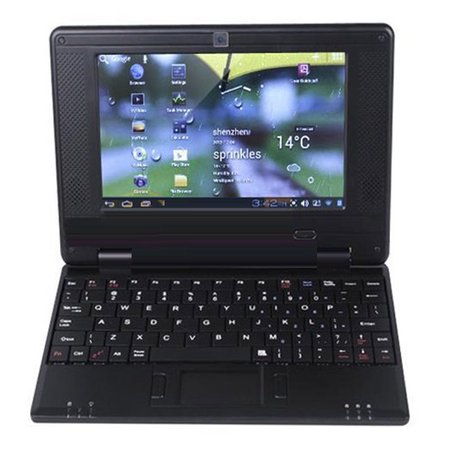NEW 7 inch mini laptop netbook via 8850 Android 4 1 or CE 7 0 support