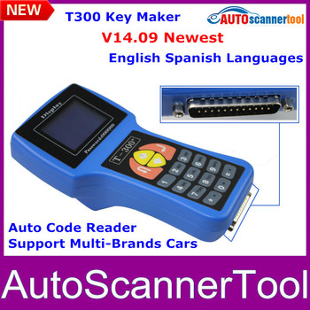 2013 New Arrival Auto Car Key Programmer T300 Key Programmer Newest Version Support  English/Spanish  With Full Sets