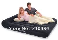 Free DHL Shipping INTEX 66769 queen size air bed with intex hand pump, INTEX queen size bulit-in pillow air mattress
