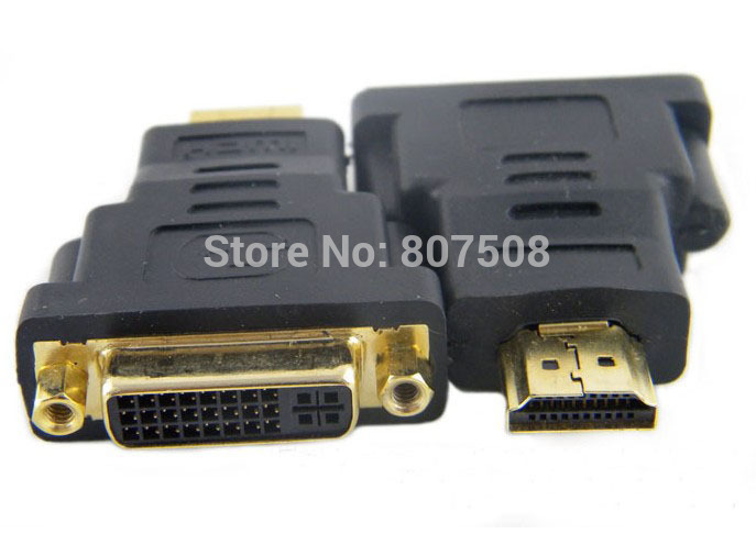 Free shipping(50pcs/lot)DVI (24+5) Female to HDMI Male Adapter, HDMI 19Pin Male to DVI 24+5 Pin Female adapter (Gold Plated)(China (Mainland))