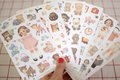 Freeshipping! New kawaii doll paper sticker/note sticker / Decoration label/ 6pcs/set Multifunction/Super gift/Wholesale