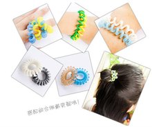 1pc Novelty Cute Candy Colors Telephone Line Gum Hair Jewelry Headbands Top Selling A10R19C