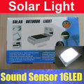Sound Sensor Solar camping Light Outdoor LED Wall Lamp