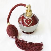 heart-shaped spray perfume bottle ,80ml/SF-232A/uniqueness,Glass, metal