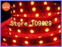 Wholesale 5M 5050 SMD RGB 60 LED/M 300 NON-Waterproof flexible LED Strip light free shipping(China (Mainland))