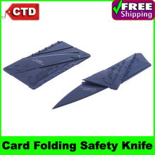 Free Shipping/Drop Shipping Pocket Credit Card Folding Safety Knife Blade Razor Sharp,Card Sharp(China (Mainland))