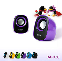 Mini computer speakers sound box wth 2.0 sound channels and 2pcs 3inch loudspeakers(China (Mainland))