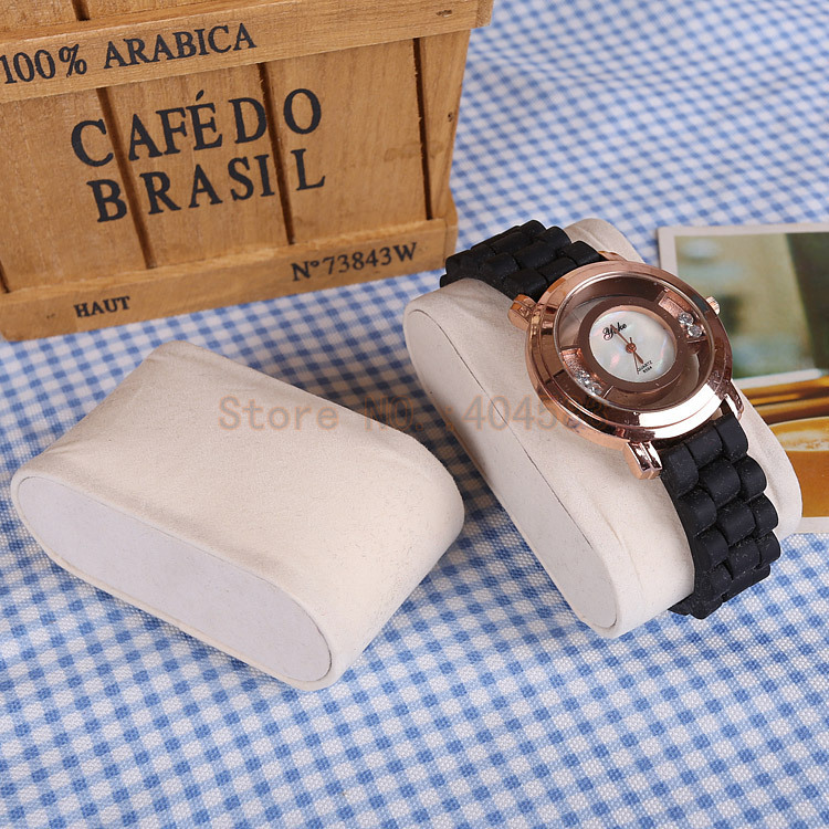10pcs Beige Velvet Watch Display Stand Pillow Jewelry Watch Bracelet Display Stand Pillow watch