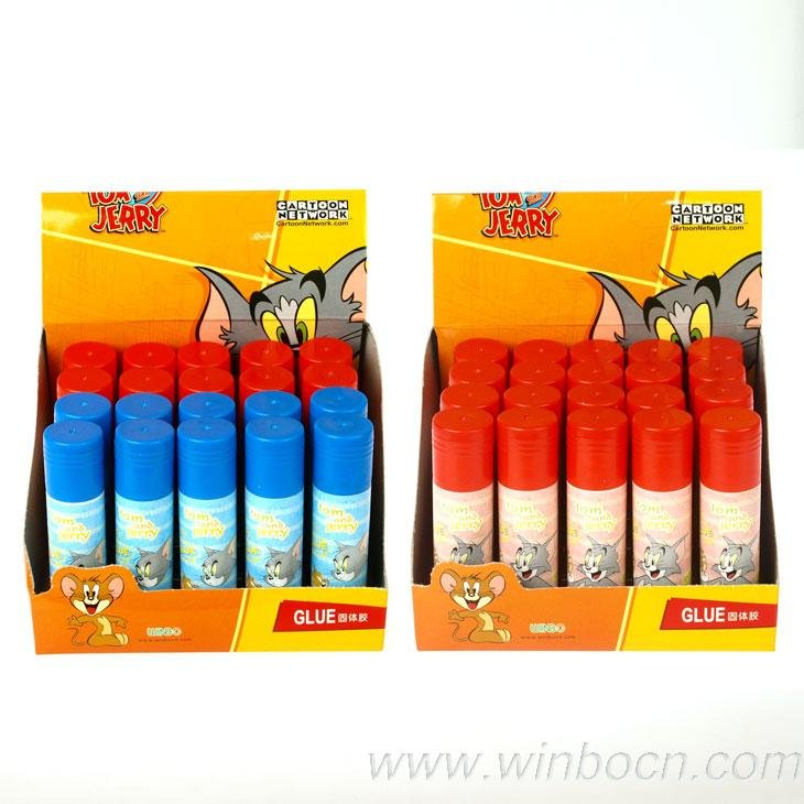 Free shipping,wholesale or retail Tom and Jerry BPA free PVPsmall size solid glue/paste glue 20pcs/lot(China (Mainland))