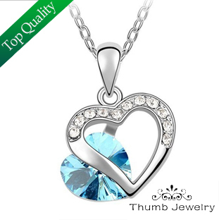 -Heart-Jewelry-Silver-Plated-Necklaces-Pendants-Nickel-Free-Fashion ...