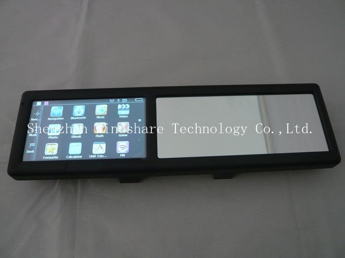 Free shipping 4.3 Inch Rearview Mirror with Built-in Car GPS navigation,MTK,wince 6.0,Bluetooth,AVIN,FM(China (Mainland))