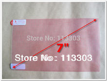 100pcs Universal 7 inch Clear LCD Screen Protector Protective Film with Grid for Mobile Phone GPS