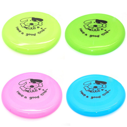 New Plastic Pet Dog Training Frisbee Toys Cat Flying Disc Flyer Garden Beach Toy(China (Mainland))